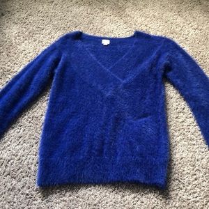 Fuzzy blue sweater